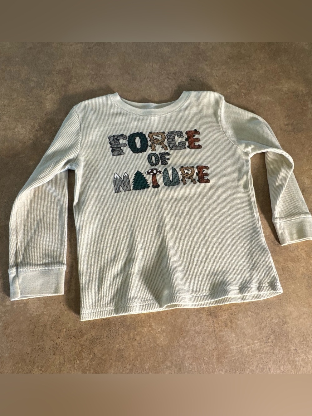 Garanimals 'Force of Nature' Long Sleeve Tee White Boys 5T